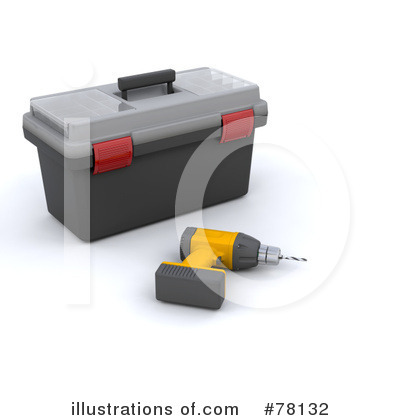 Royalty-Free (RF) Tool Box Clipart Illustration by KJ Pargeter - Stock Sample #78132
