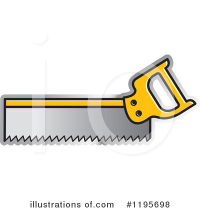 Hand Saw Clipart #1195698 by Lal Perera