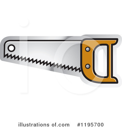 Hand Saw Clipart #1195700 by Lal Perera
