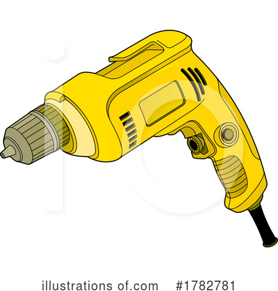 Power Drill Clipart #1782781 by Lal Perera