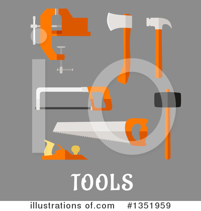 Royalty-Free (RF) Tools Clipart Illustration by Vector Tradition SM - Stock Sample #1351959