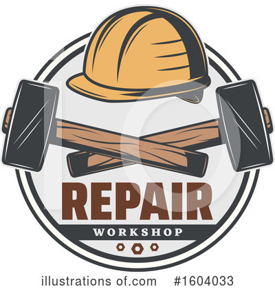 Hardhat Clipart #1604033 by Vector Tradition SM