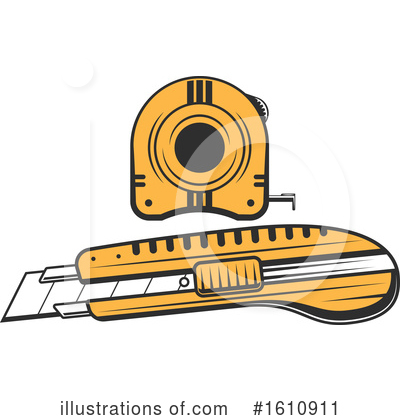 Measuring Tape Clipart #1610911 by Vector Tradition SM