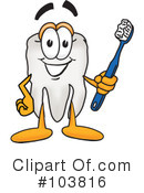 Tooth Character Clipart #103816 by Mascot Junction