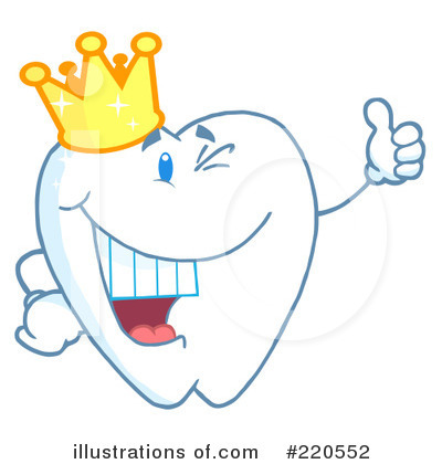Royalty-Free (RF) Tooth Character Clipart Illustration by Hit Toon - Stock Sample #220552