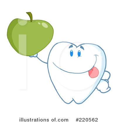 Royalty-Free (RF) Tooth Character Clipart Illustration by Hit Toon - Stock Sample #220562
