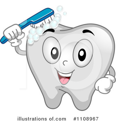 Brushing Teeth Clipart #1108967 by BNP Design Studio