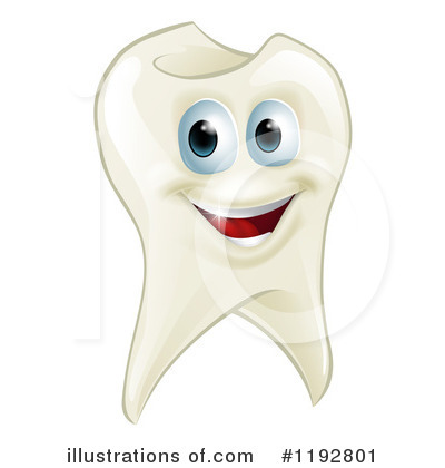 Tooth Character Clipart #1192801 by AtStockIllustration