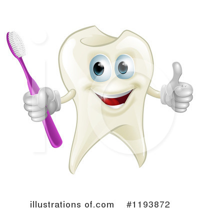 Tooth Character Clipart #1193872 by AtStockIllustration
