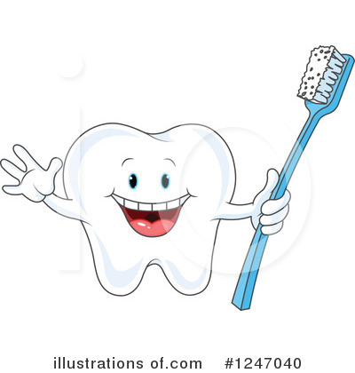 Royalty-Free (RF) Tooth Clipart Illustration by Pushkin - Stock Sample #1247040