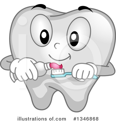 Tooth Character Clipart #1346868 by BNP Design Studio