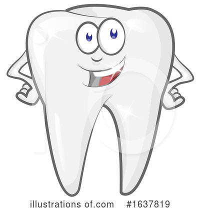 Royalty-Free (RF) Tooth Clipart Illustration by Domenico Condello - Stock Sample #1637819