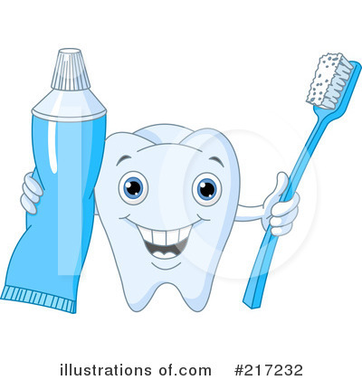 Royalty-Free (RF) Tooth Clipart Illustration by Pushkin - Stock Sample #217232