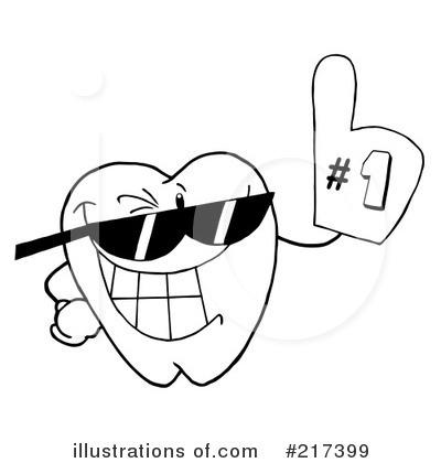 Royalty-Free (RF) Tooth Clipart Illustration by Hit Toon - Stock Sample #217399
