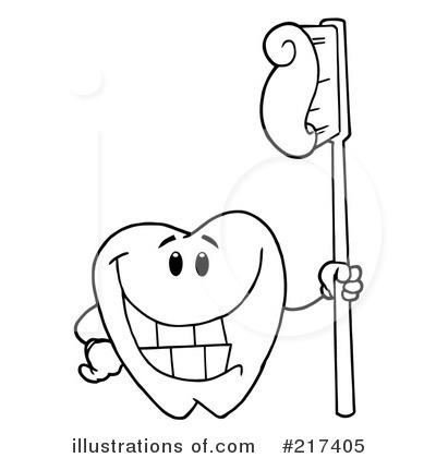 Royalty-Free (RF) Tooth Clipart Illustration by Hit Toon - Stock Sample #217405