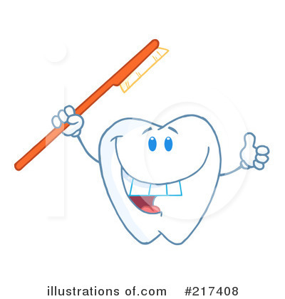 Royalty-Free (RF) Tooth Clipart Illustration by Hit Toon - Stock Sample #217408
