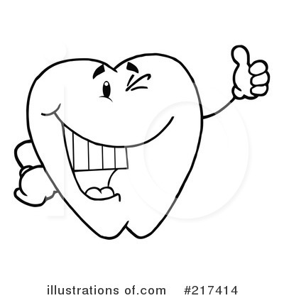Royalty-Free (RF) Tooth Clipart Illustration by Hit Toon - Stock Sample #217414