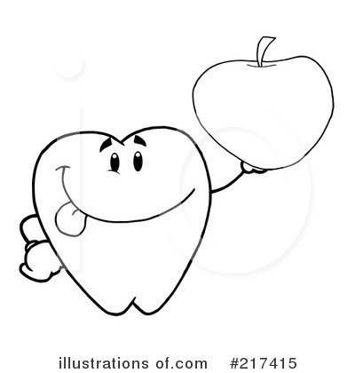 Royalty-Free (RF) Tooth Clipart Illustration by Hit Toon - Stock Sample #217415
