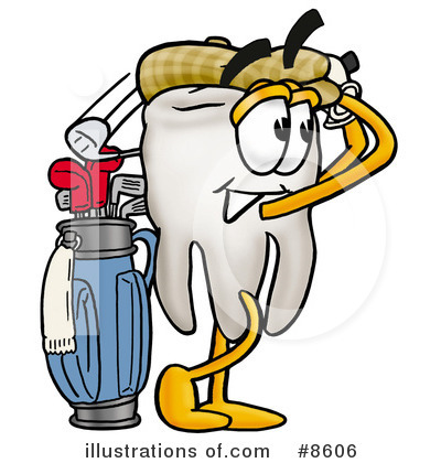 Royalty-Free (RF) Tooth Clipart Illustration by Mascot Junction - Stock Sample #8606