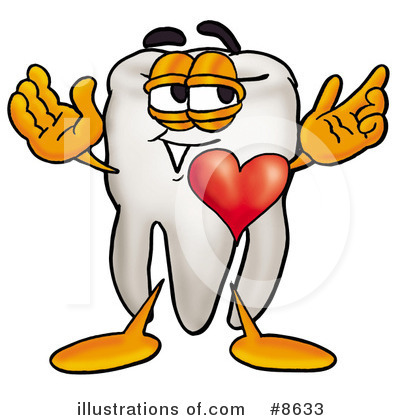 Royalty-Free (RF) Tooth Clipart Illustration by Mascot Junction - Stock Sample #8633