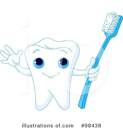Royalty-Free (RF) Tooth Clipart Illustration by Pushkin - Stock Sample #98438