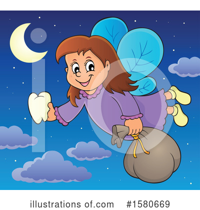 Royalty-Free (RF) Tooth Fairy Clipart Illustration by visekart - Stock Sample #1580669