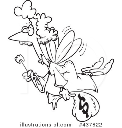 Royalty-Free (RF) Tooth Fairy Clipart Illustration by toonaday - Stock Sample #437822
