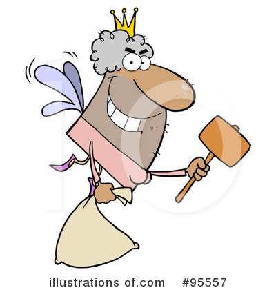 Royalty-Free (RF) Tooth Fairy Clipart Illustration by Hit Toon - Stock Sample #95557