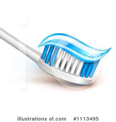 Royalty-Free (RF) Toothbrush Clipart Illustration by Oligo - Stock Sample #1113495