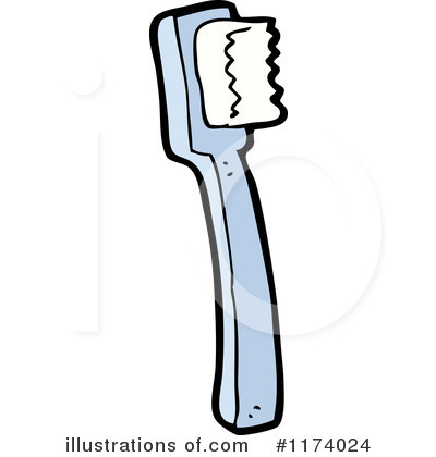 Royalty-Free (RF) Toothbrush Clipart Illustration by lineartestpilot - Stock Sample #1174024