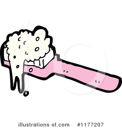 Royalty-Free (RF) Toothbrush Clipart Illustration by lineartestpilot - Stock Sample #1177207