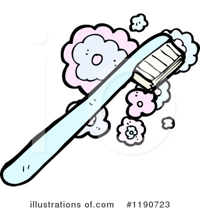 Royalty-Free (RF) Toothbrush Clipart Illustration by lineartestpilot - Stock Sample #1190723