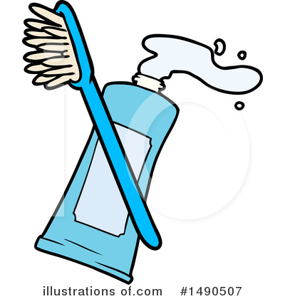Royalty-Free (RF) Toothbrush Clipart Illustration by lineartestpilot - Stock Sample #1490507