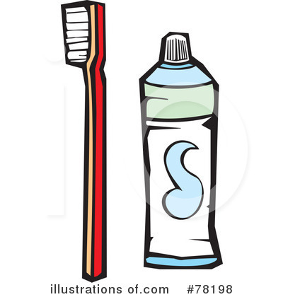 Royalty-Free (RF) Toothbrush Clipart Illustration by xunantunich - Stock Sample #78198