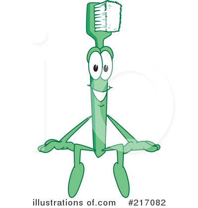 Toothbrush Mascot Clipart #217082 by Mascot Junction