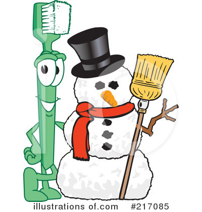 Royalty-Free (RF) Toothbrush Mascot Clipart Illustration by Mascot Junction - Stock Sample #217085