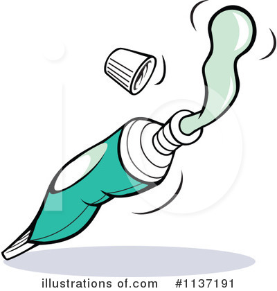 Royalty-Free (RF) Toothpaste Clipart Illustration by Johnny Sajem - Stock Sample #1137191