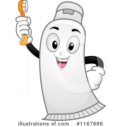 Royalty-Free (RF) Toothpaste Clipart Illustration by BNP Design Studio - Stock Sample #1167666