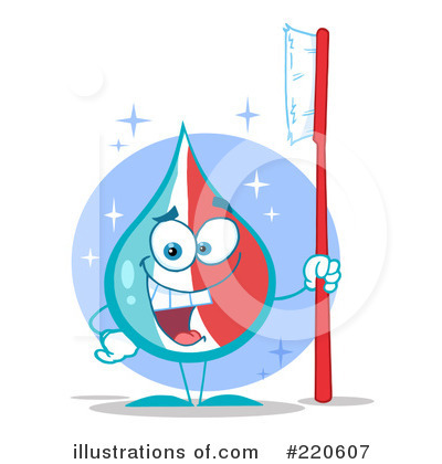 Royalty-Free (RF) Toothpaste Clipart Illustration by Hit Toon - Stock Sample #220607