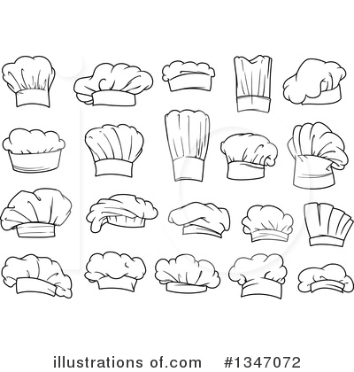 Toque Hats Clipart #1347072 by Vector Tradition SM