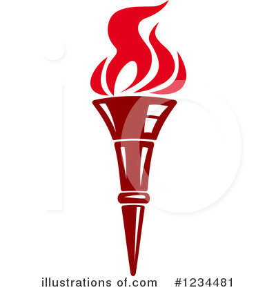 Royalty-Free (RF) Torch Clipart Illustration by Vector Tradition SM - Stock Sample #1234481