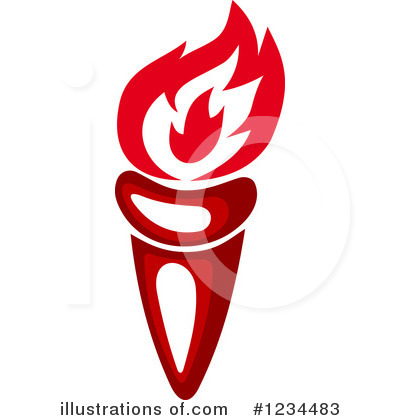 Royalty-Free (RF) Torch Clipart Illustration by Vector Tradition SM - Stock Sample #1234483