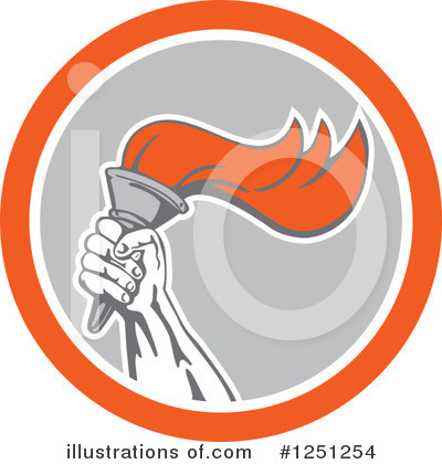 Royalty-Free (RF) Torch Clipart Illustration by patrimonio - Stock Sample #1251254