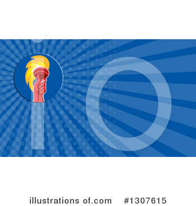 Royalty-Free (RF) Torch Clipart Illustration by patrimonio - Stock Sample #1307615