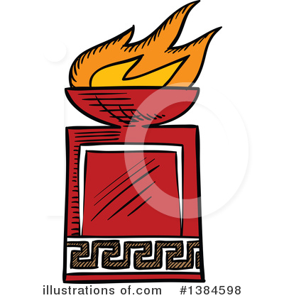 Royalty-Free (RF) Torch Clipart Illustration by Vector Tradition SM - Stock Sample #1384598