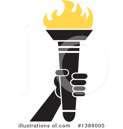 Royalty-Free (RF) Torch Clipart Illustration by Johnny Sajem - Stock Sample #1388005