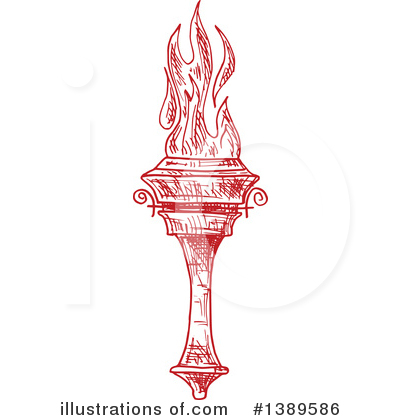 Royalty-Free (RF) Torch Clipart Illustration by Vector Tradition SM - Stock Sample #1389586