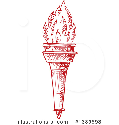 Royalty-Free (RF) Torch Clipart Illustration by Vector Tradition SM - Stock Sample #1389593