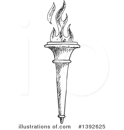 Royalty-Free (RF) Torch Clipart Illustration by Vector Tradition SM - Stock Sample #1392625