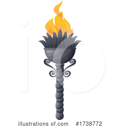 Royalty-Free (RF) Torch Clipart Illustration by Vector Tradition SM - Stock Sample #1738772